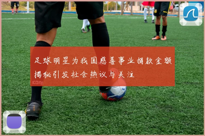 足球明星为我国慈善事业捐款金额揭秘引发社会热议与关注